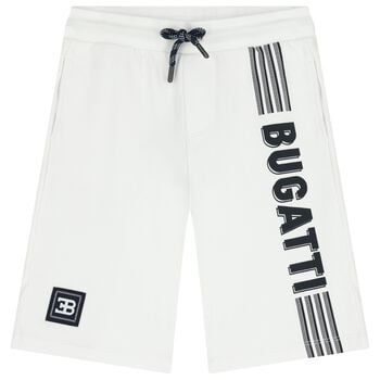 Boys Navy Blue Logo Shorts