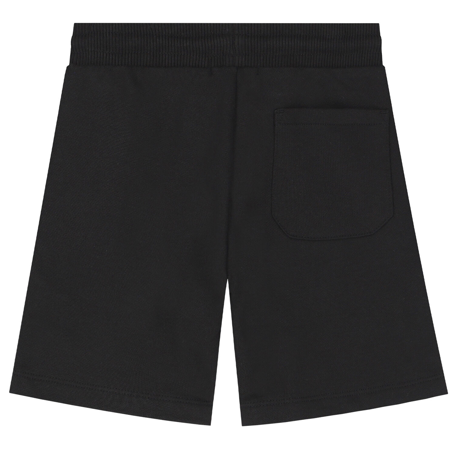 Boys Black Logo Shorts, 1, hi-res
