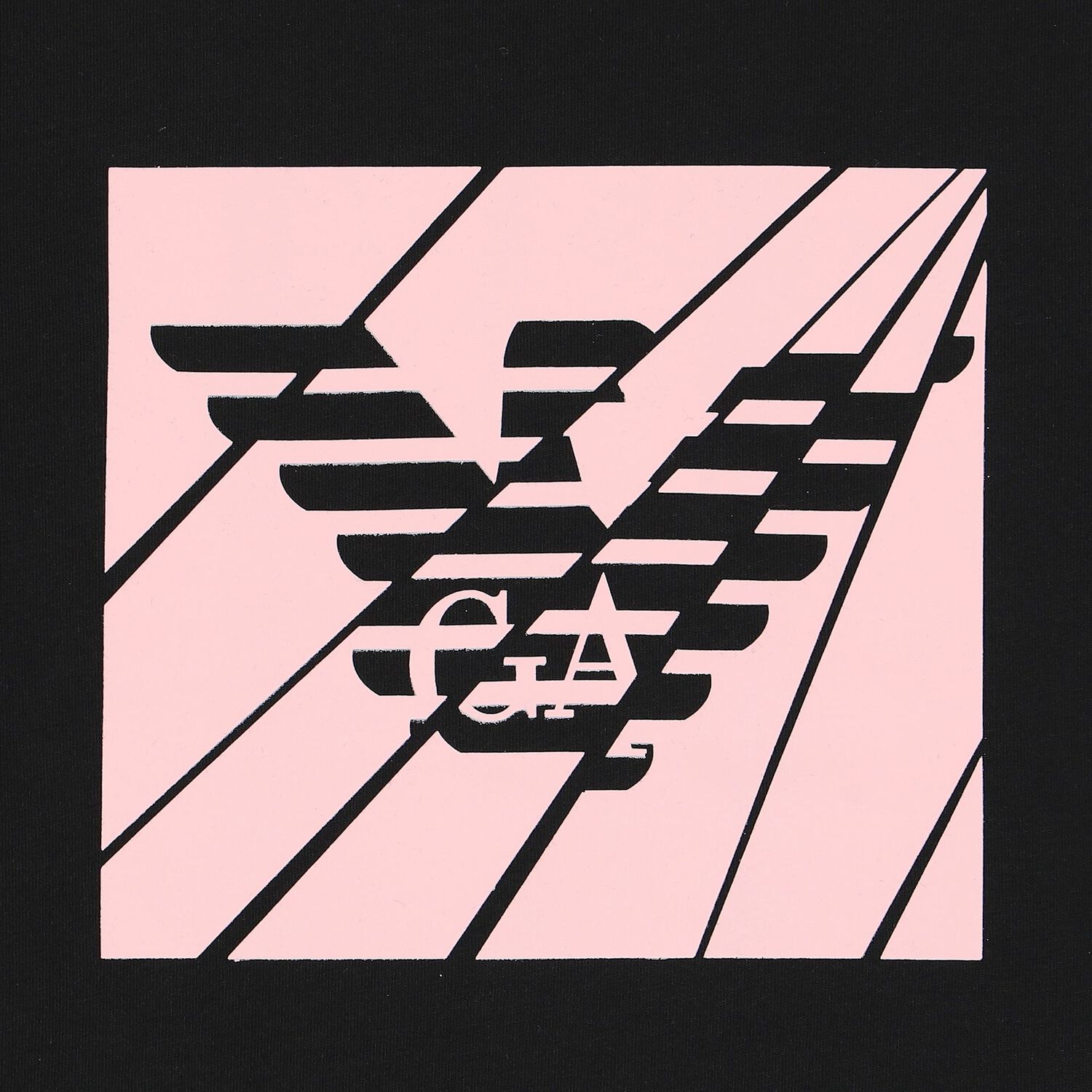 Girls Black & Pink Logo Long Sleeve Top , 1, hi-res image number null