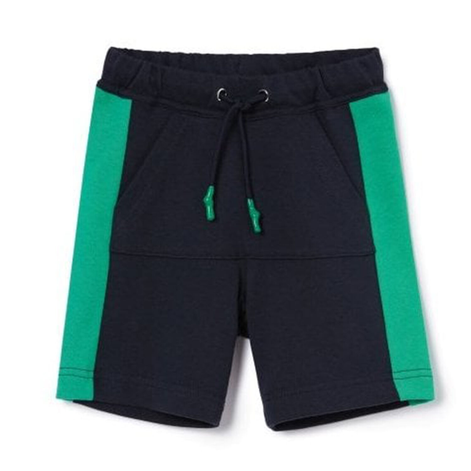 Boys Navy Blue Jersey Shorts, 1, hi-res
