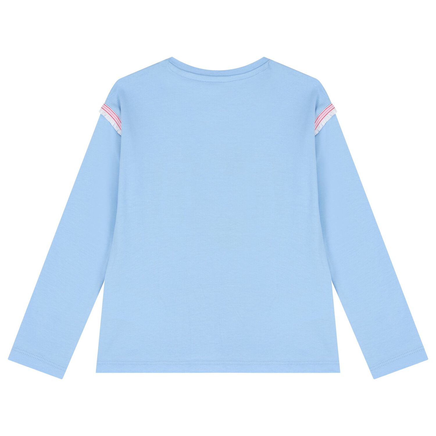 Girls Blue Logo Long Sleeve Top, 1, hi-res image number null