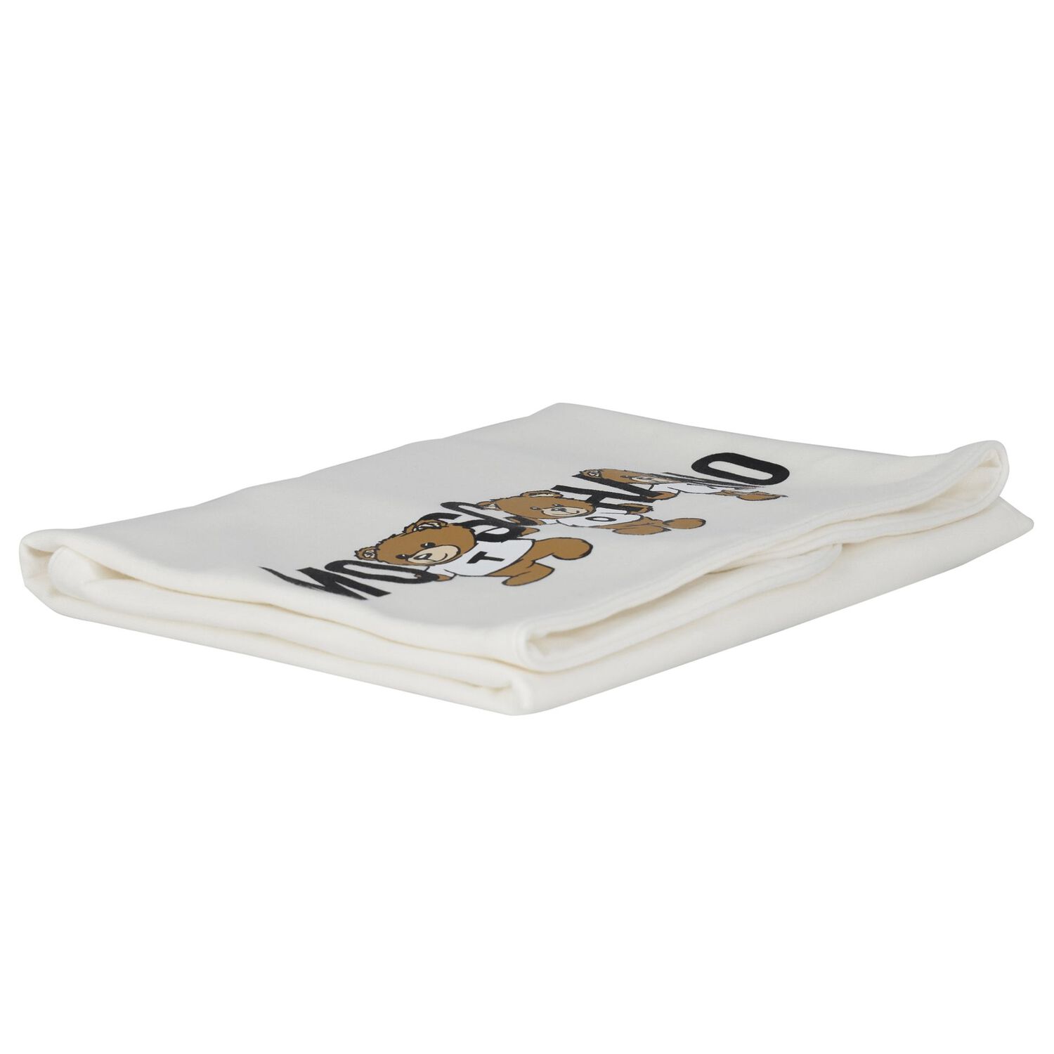 Ivory Teddy Bear Logo Baby Blanket, 1, hi-res