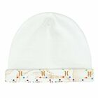 White & Beige Geo Map Baby Hat, 1, hi-res
