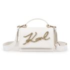 Girls White Logo Handbag, 1, hi-res