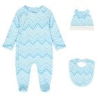 Multi-Coloured Zig Zag Babygrow Gift Set , 1, hi-res