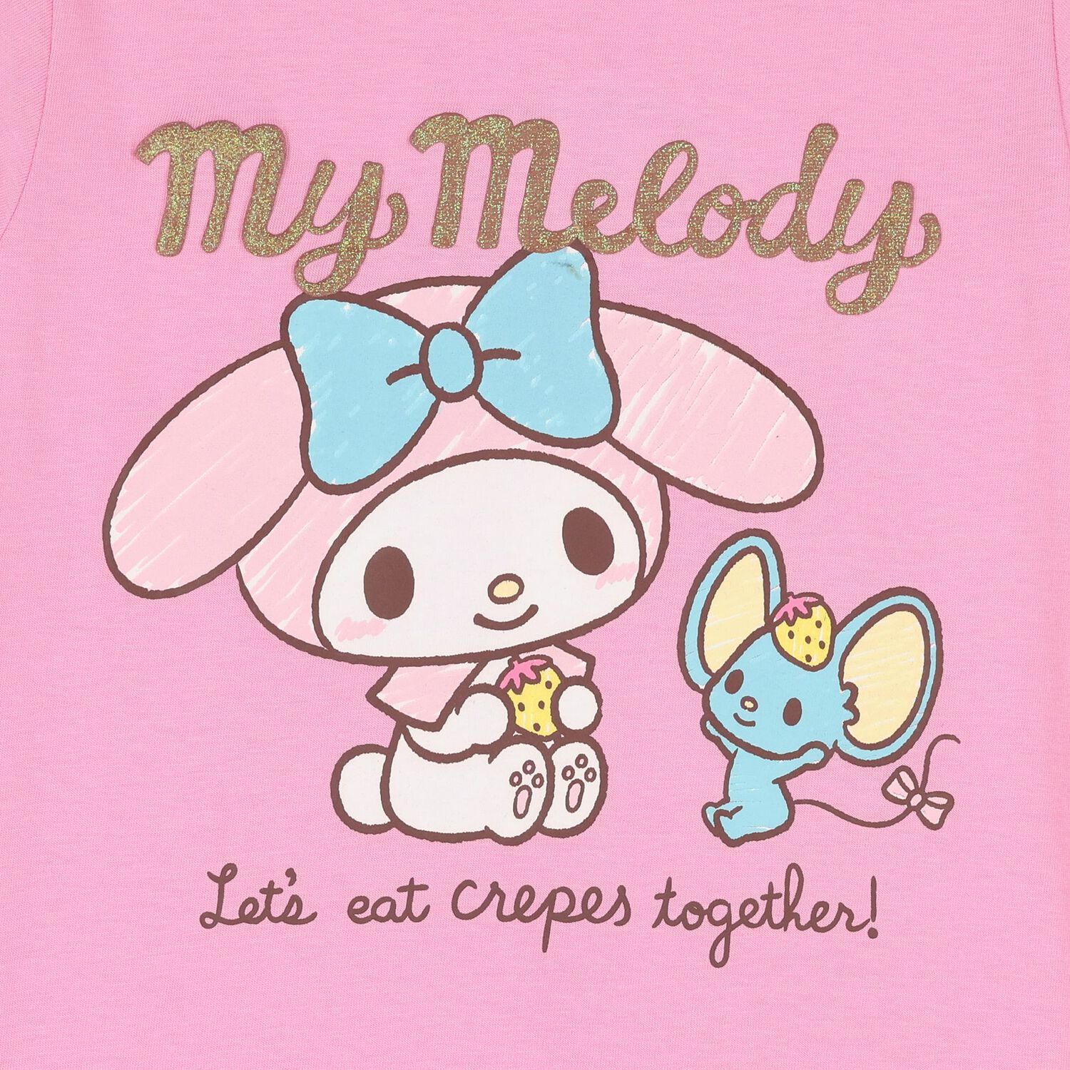 Girls Pink My Melody Shorts Set, 1, hi-res
