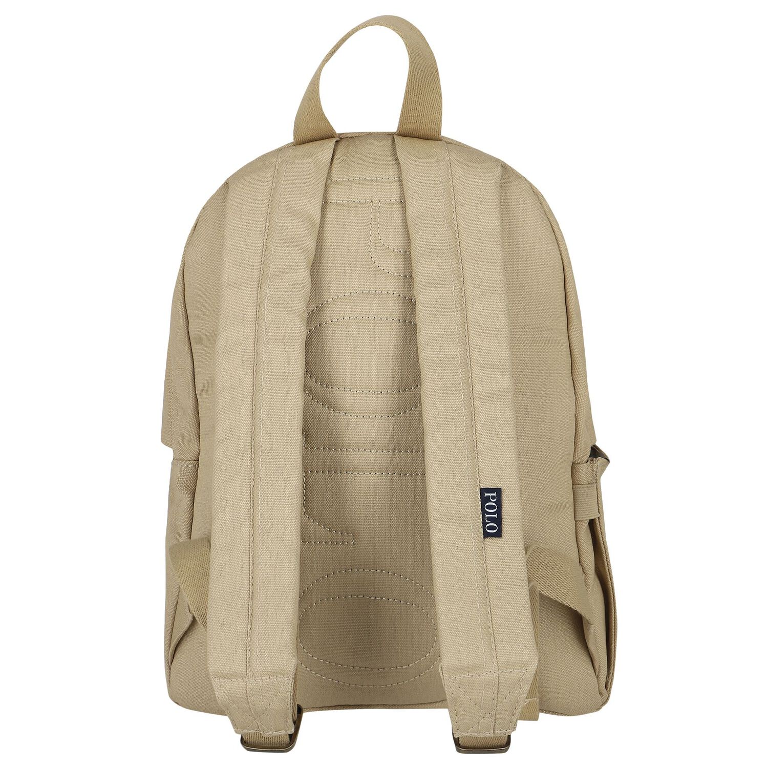 Boys Beige Polo Bear Backpack, 2, hi-res