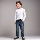 Boys Blue Denim Pants, 1, hi-res
