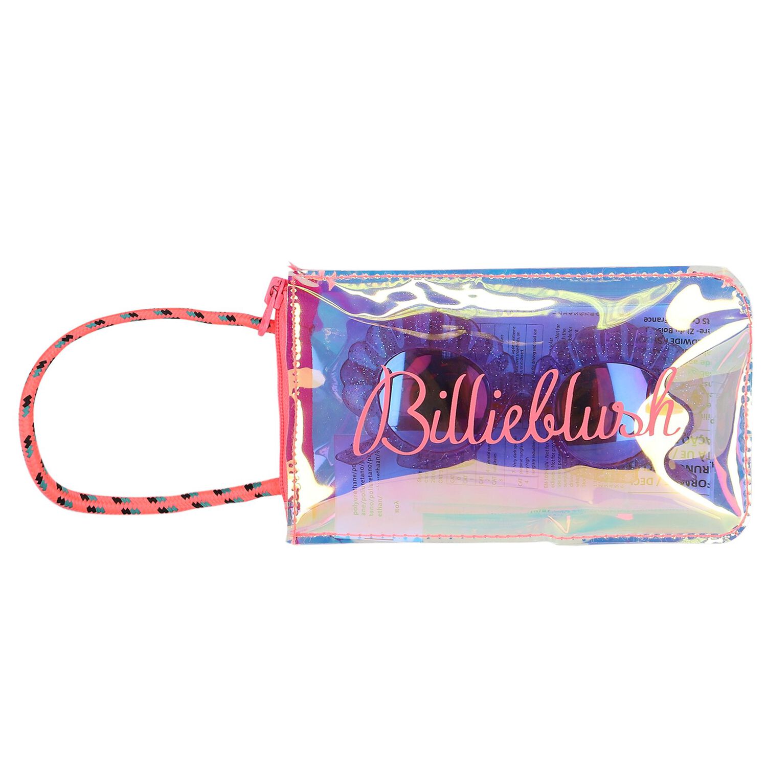 Girls Pink Shell Logo Sunglasses, 1, hi-res