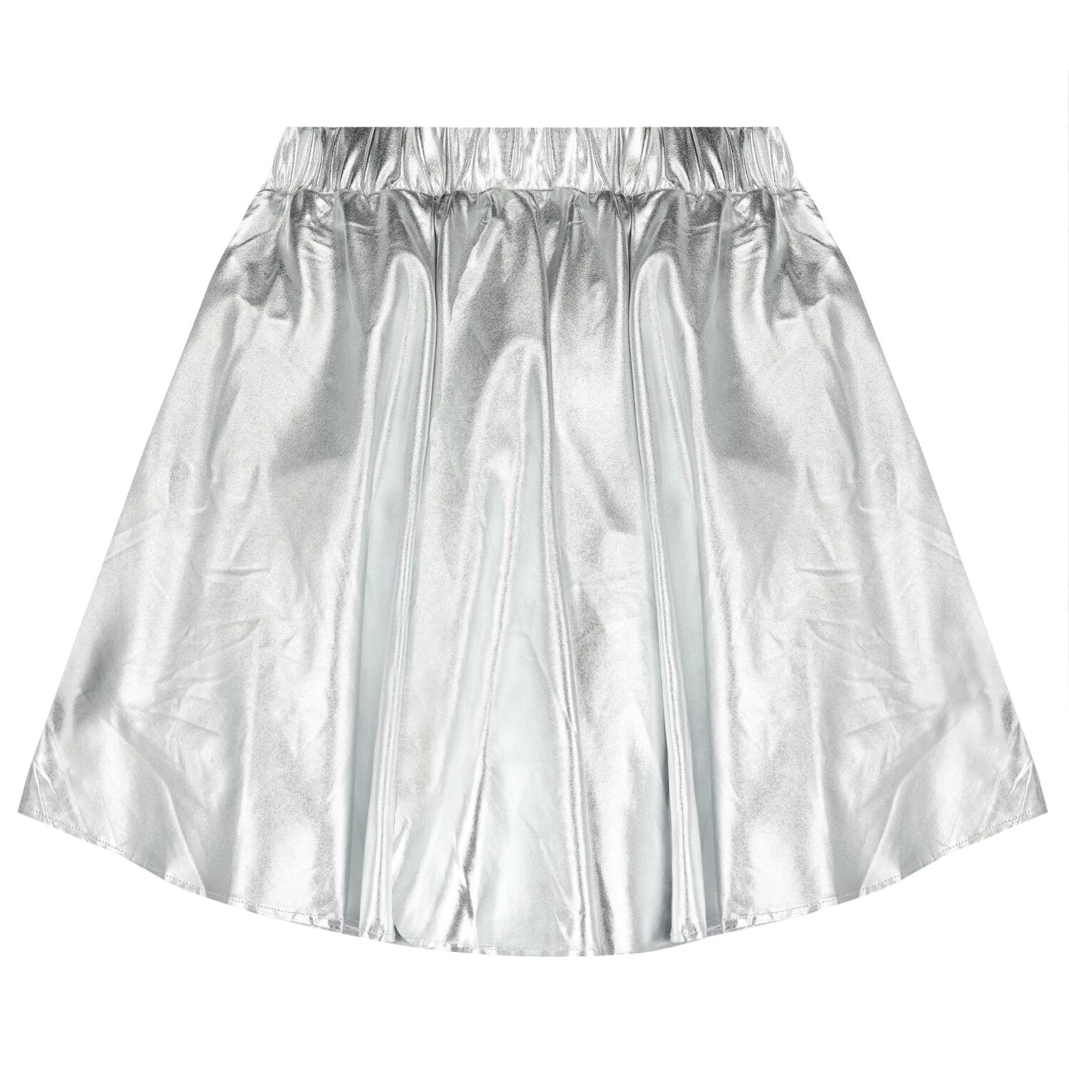 Girls Silver Metallic Skirt, 1, hi-res image number null
