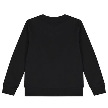 Boys Black Logo Sweatshirt