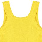 Girls Yellow Crinkle Swimsuit, 5, hi-res