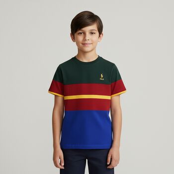Boys Multi-Colored Logo T-Shirt