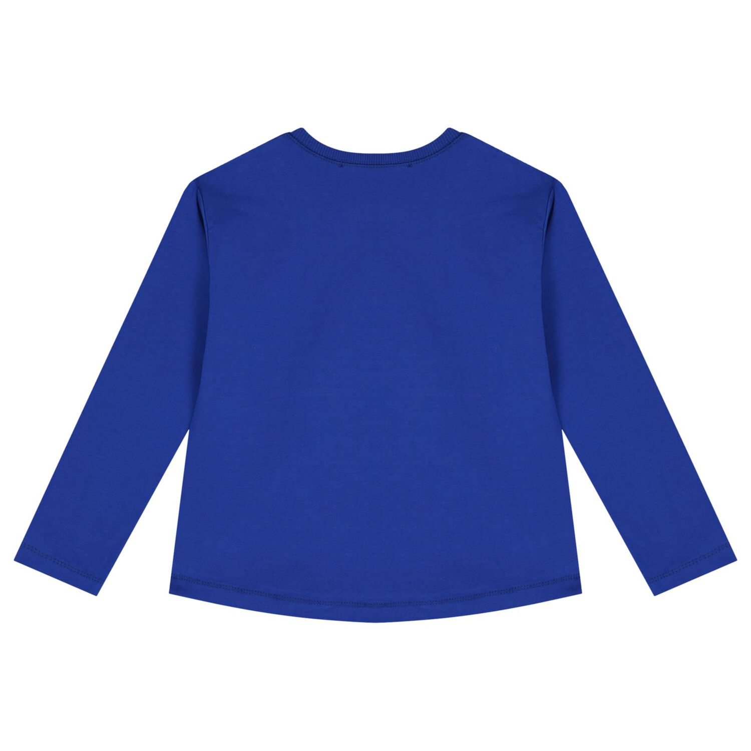 Girls Blue Logo Long Sleeve Top, 1, hi-res