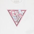 Girls White Logo T-Shirt, 1, hi-res