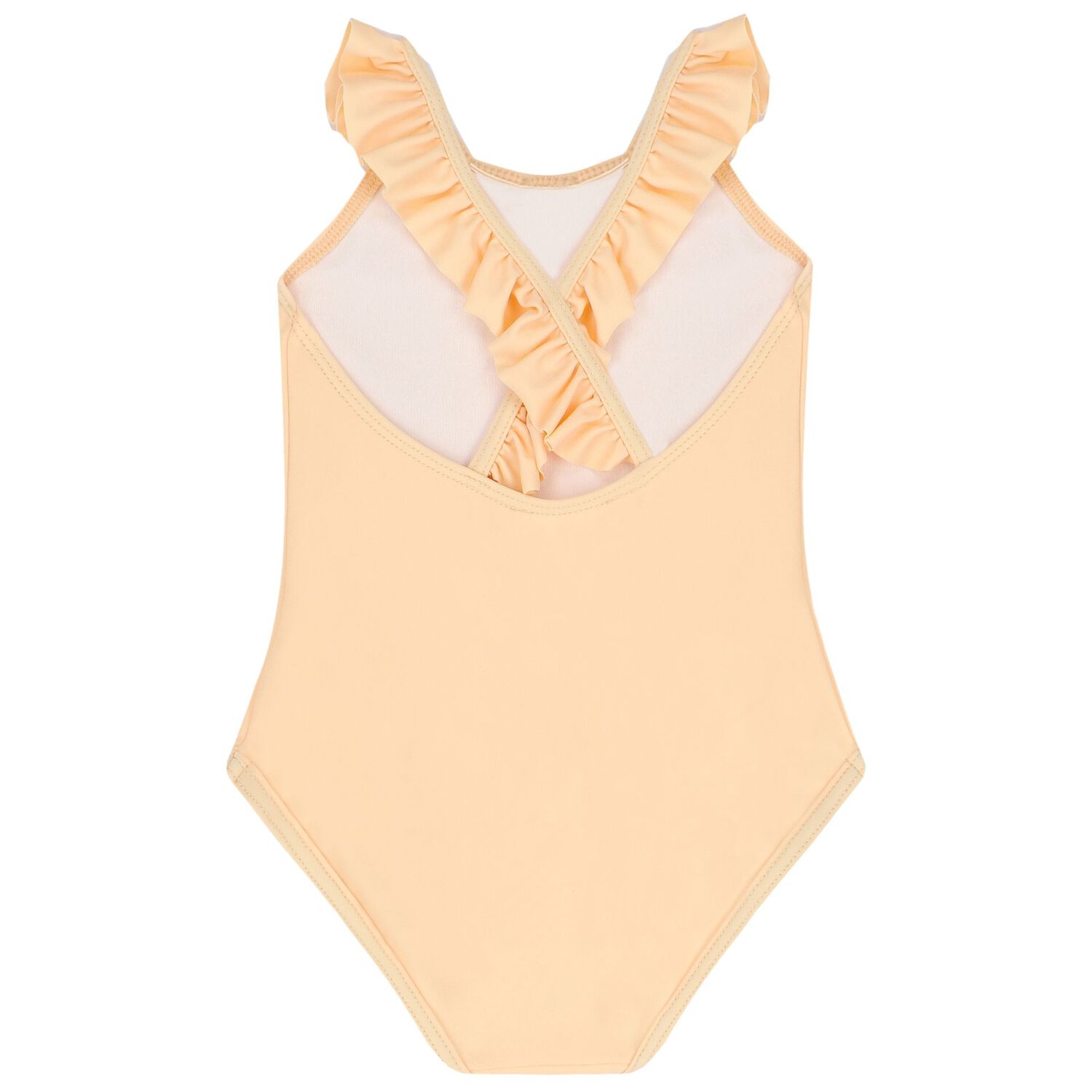 Younger Girls Pink Logo Swimsuit, 1, hi-res