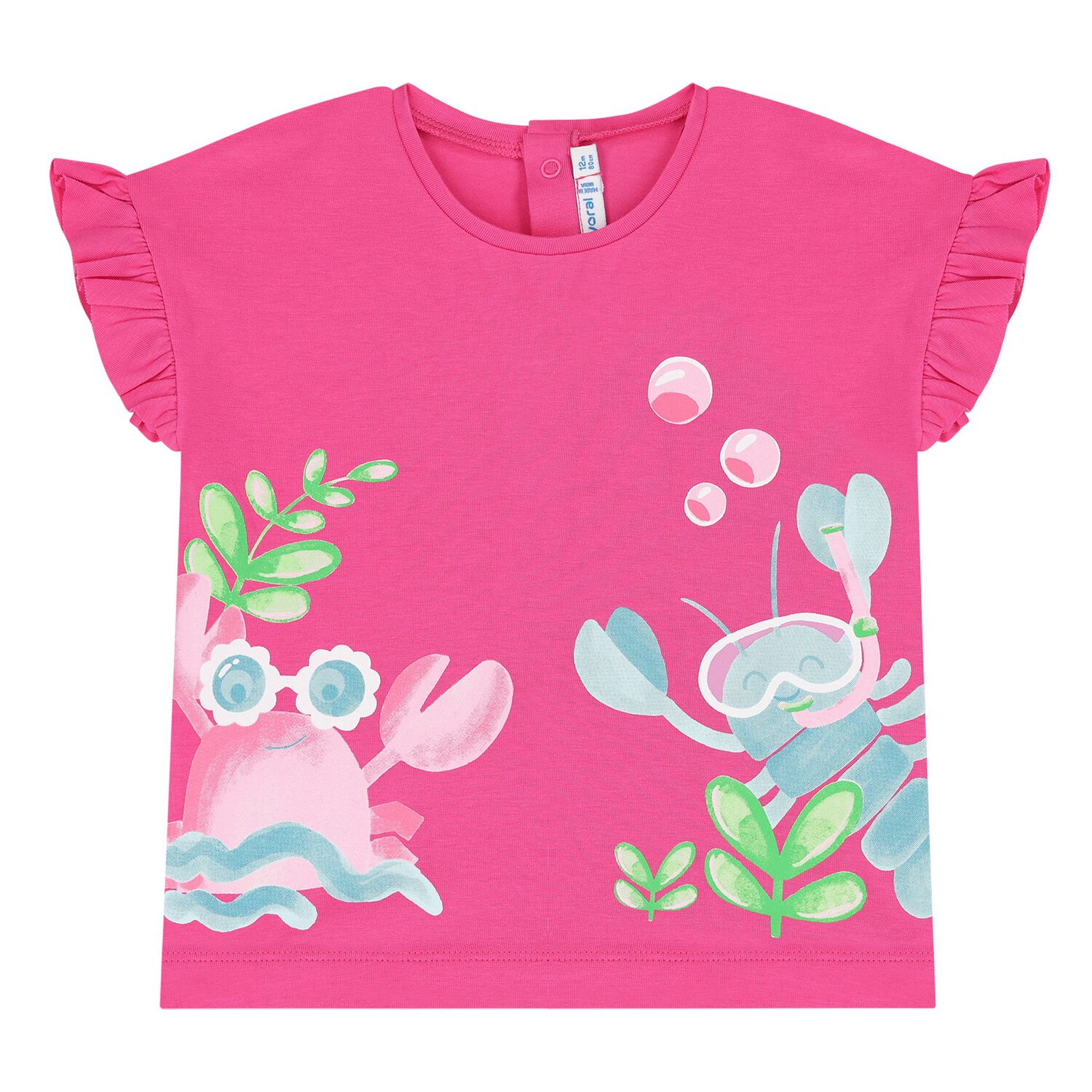 Younger Girls Pink T-Shirt, 1, hi-res