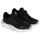 Girls Black & Pink Pacer Future Trainers, 1, hi-res