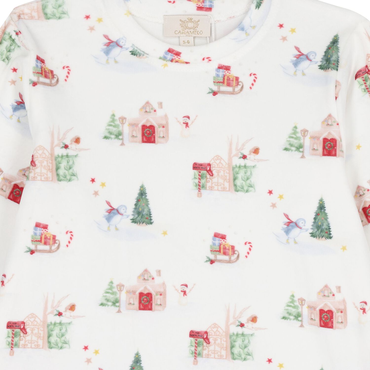 Boys Ivory Christmas Pyjamas, 1, hi-res