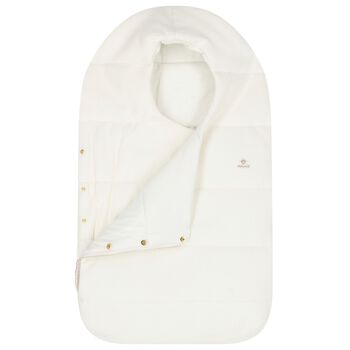 Ivory Logo Waffle Texture Baby Nest