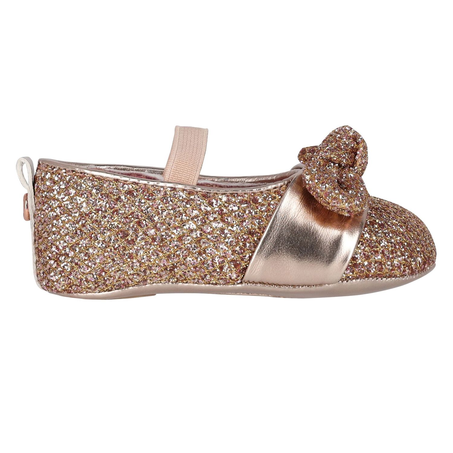 Baby Girls Rose Gold Pre Walker Shoes, 1, hi-res
