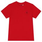 Boys Red Logo T-Shirt, 1, hi-res