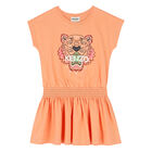 Girls Pink Tiger Dress, 1, hi-res