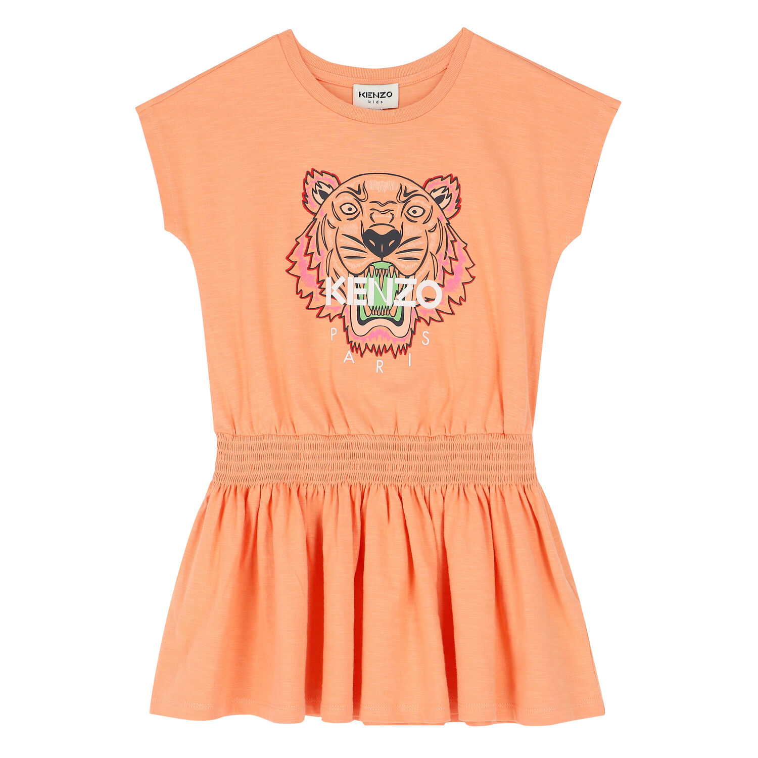 Girls Pink Tiger Dress, 1, hi-res