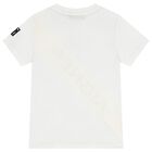 Boys White & Yellow Logo T-Shirt, 1, hi-res