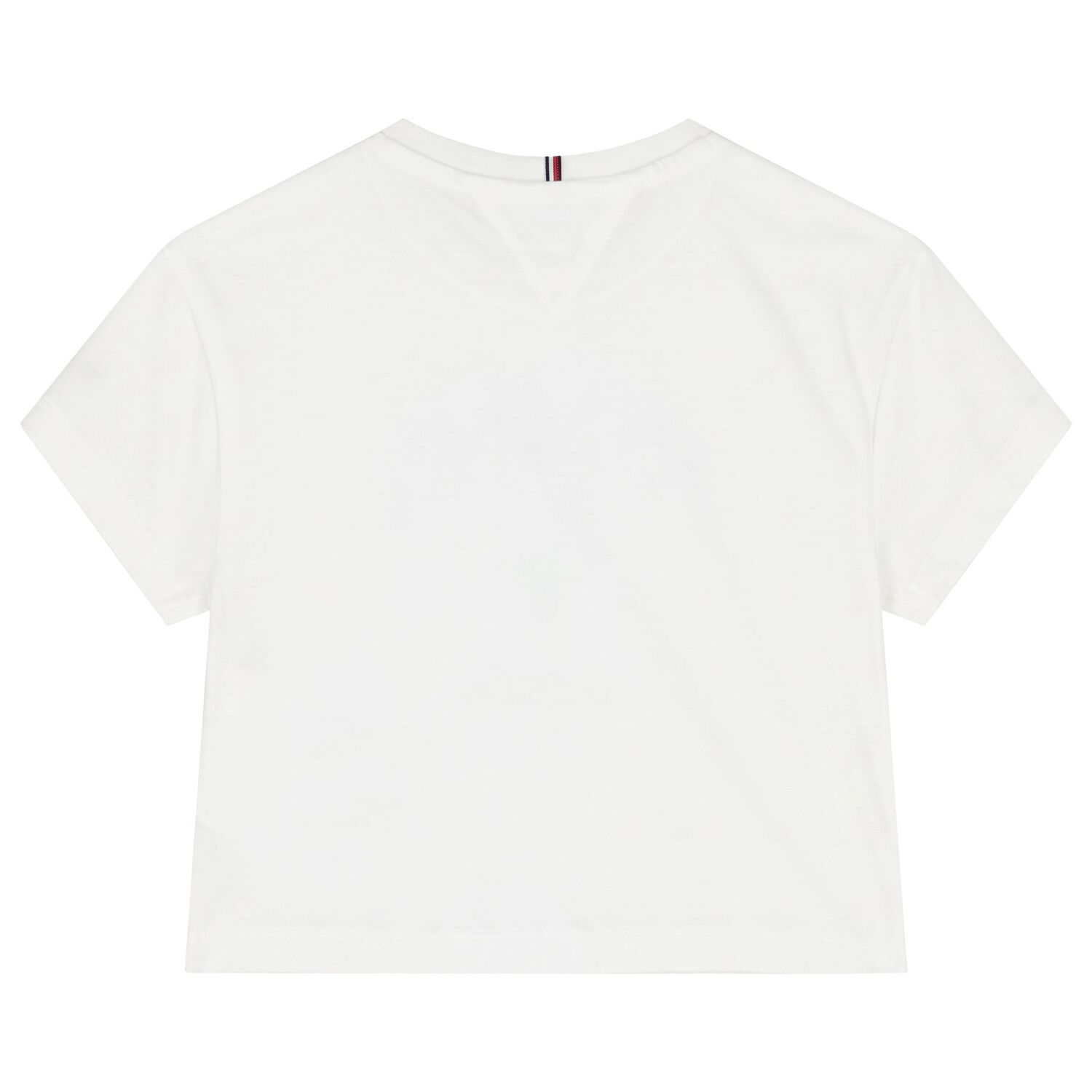 Girls White Rhinestone Logo T-Shirt , 3, hi-res
