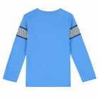 Boys Blue Logo Long Sleeve Top, 1, hi-res
