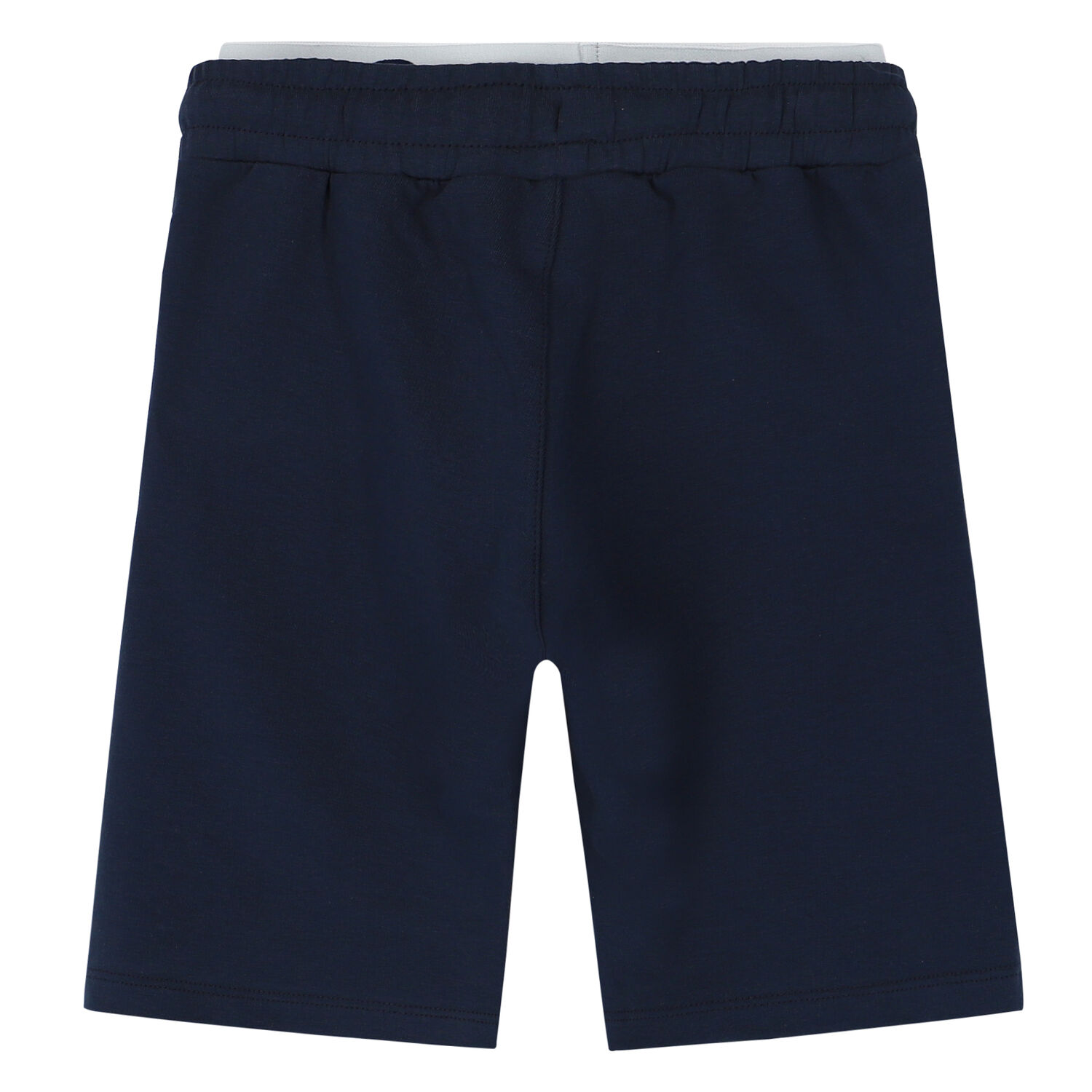 Boys Navy Logo Shorts, 1, hi-res