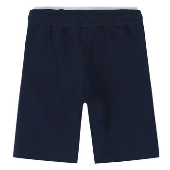 Boys Navy Logo Shorts