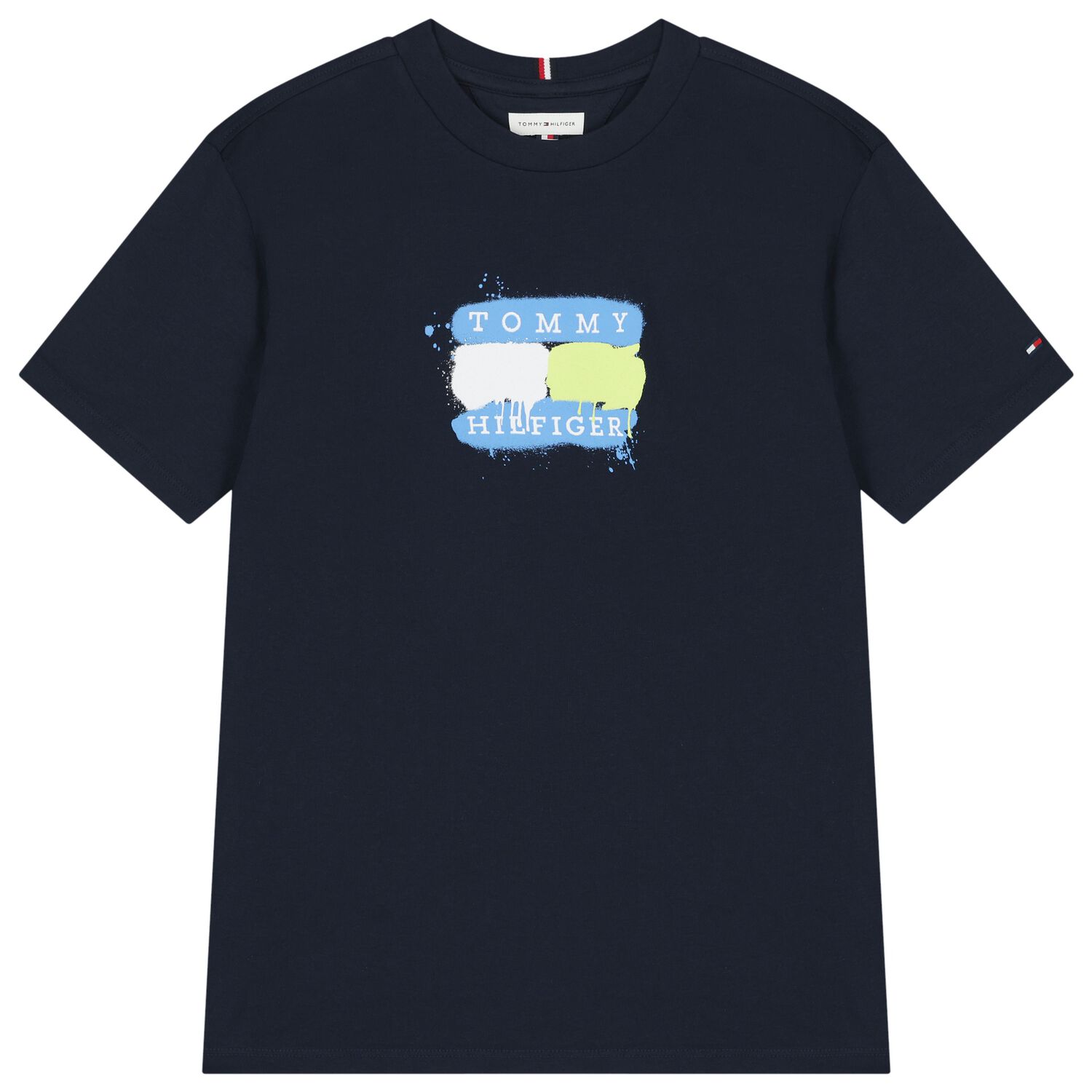 Boys Navy Blue Logo T-Shirt, 1, hi-res