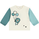 Baby Boys Ivory & Aqua Tracksuit, 1, hi-res
