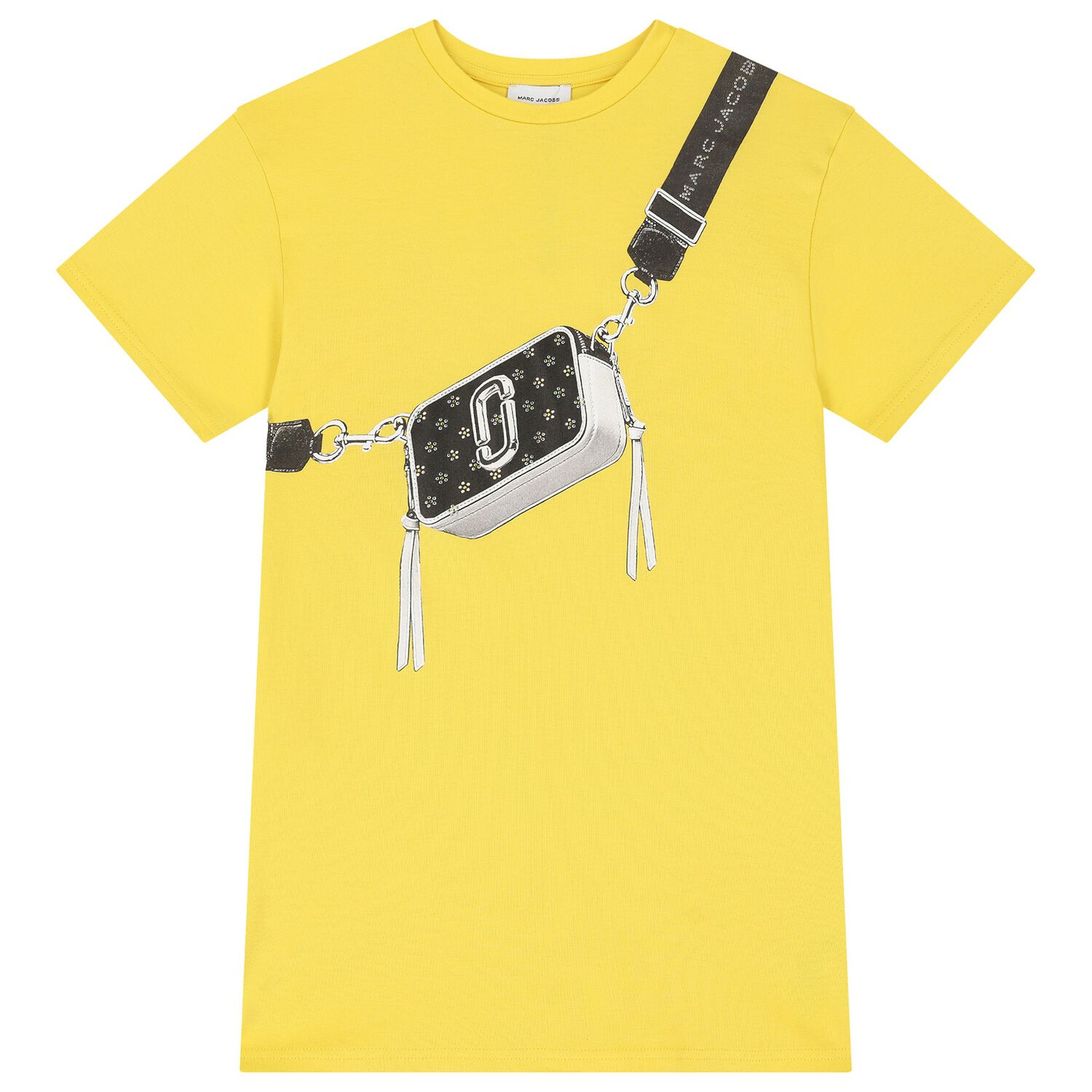 Girls Yellow Logo Bag Dress, 1, hi-res image number null