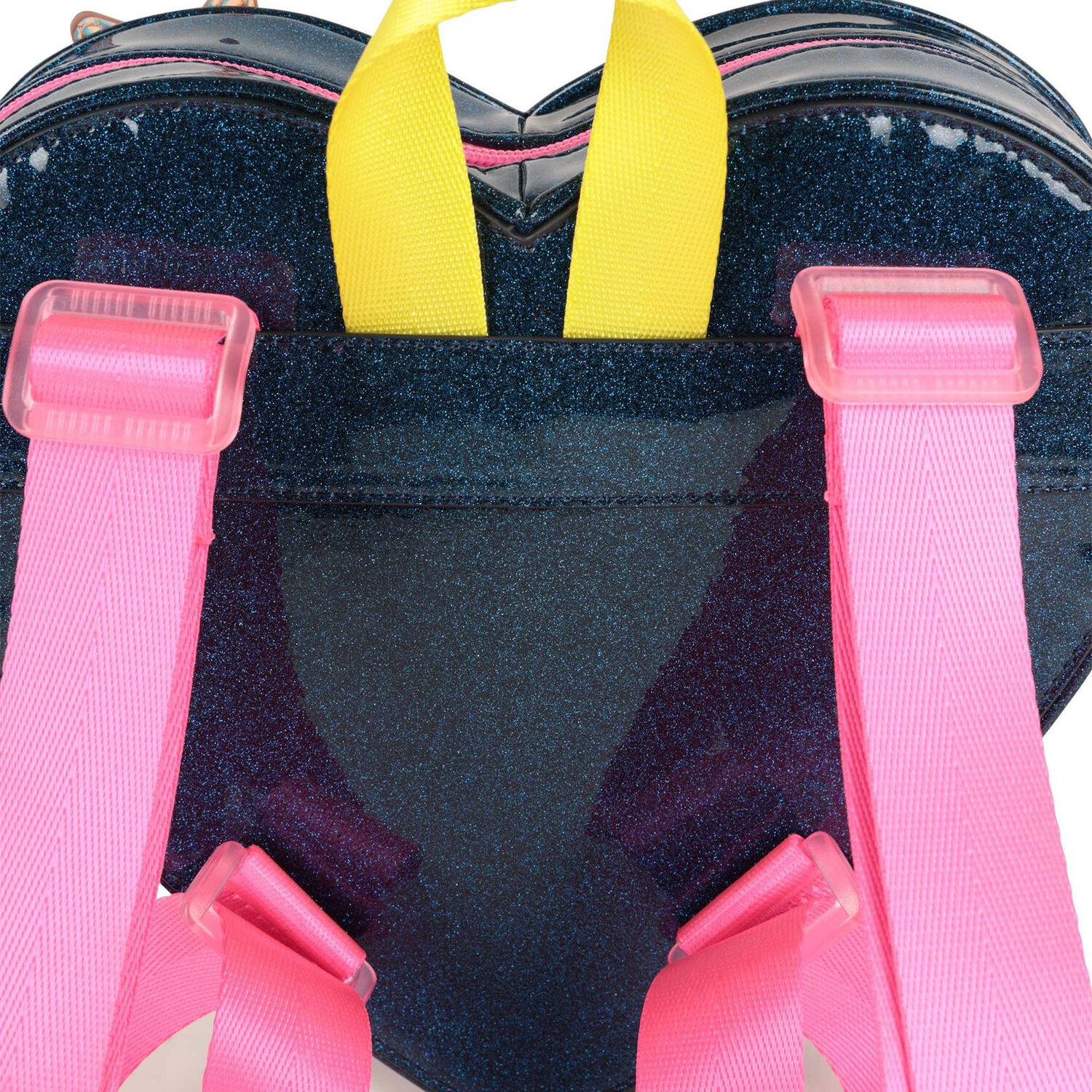 Girls Blue Sparkle Stars Backpack, 1, hi-res