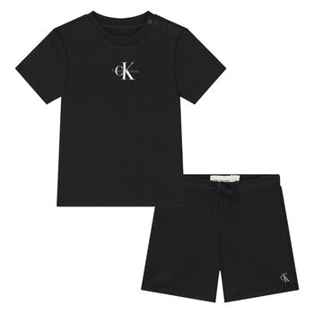 Younger Boys Blue Logo Shorts Set
