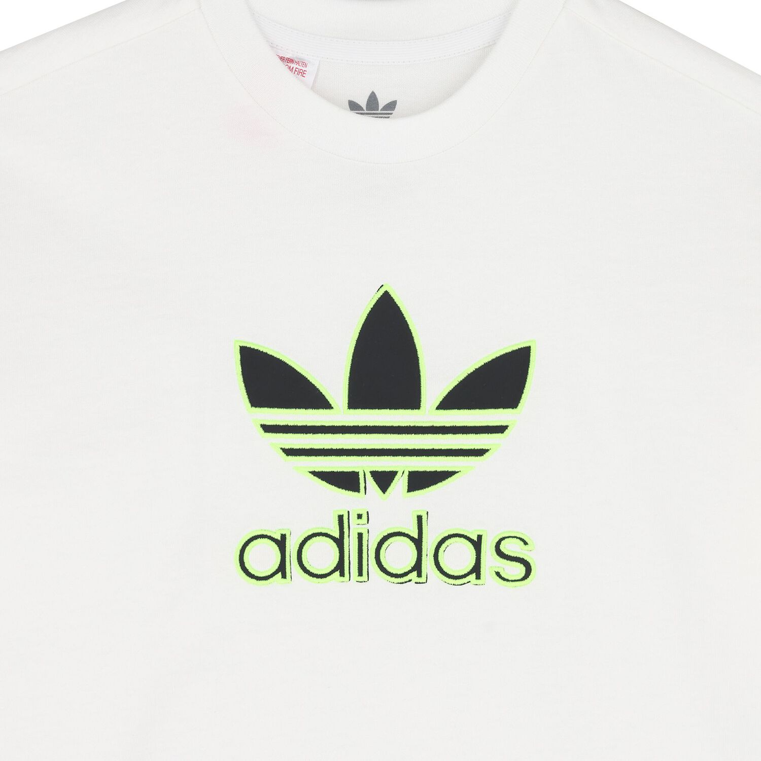 White Trefoil Logo T-Shirt, 1, hi-res