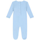 Baby Boys Blue Logo Babygrow, 1, hi-res