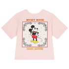 Girls Pink Logo Disney T-Shirt, 1, hi-res