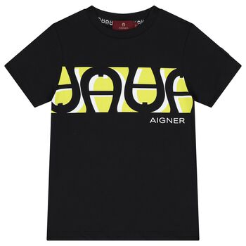 Boys Black Logo T-Shirt