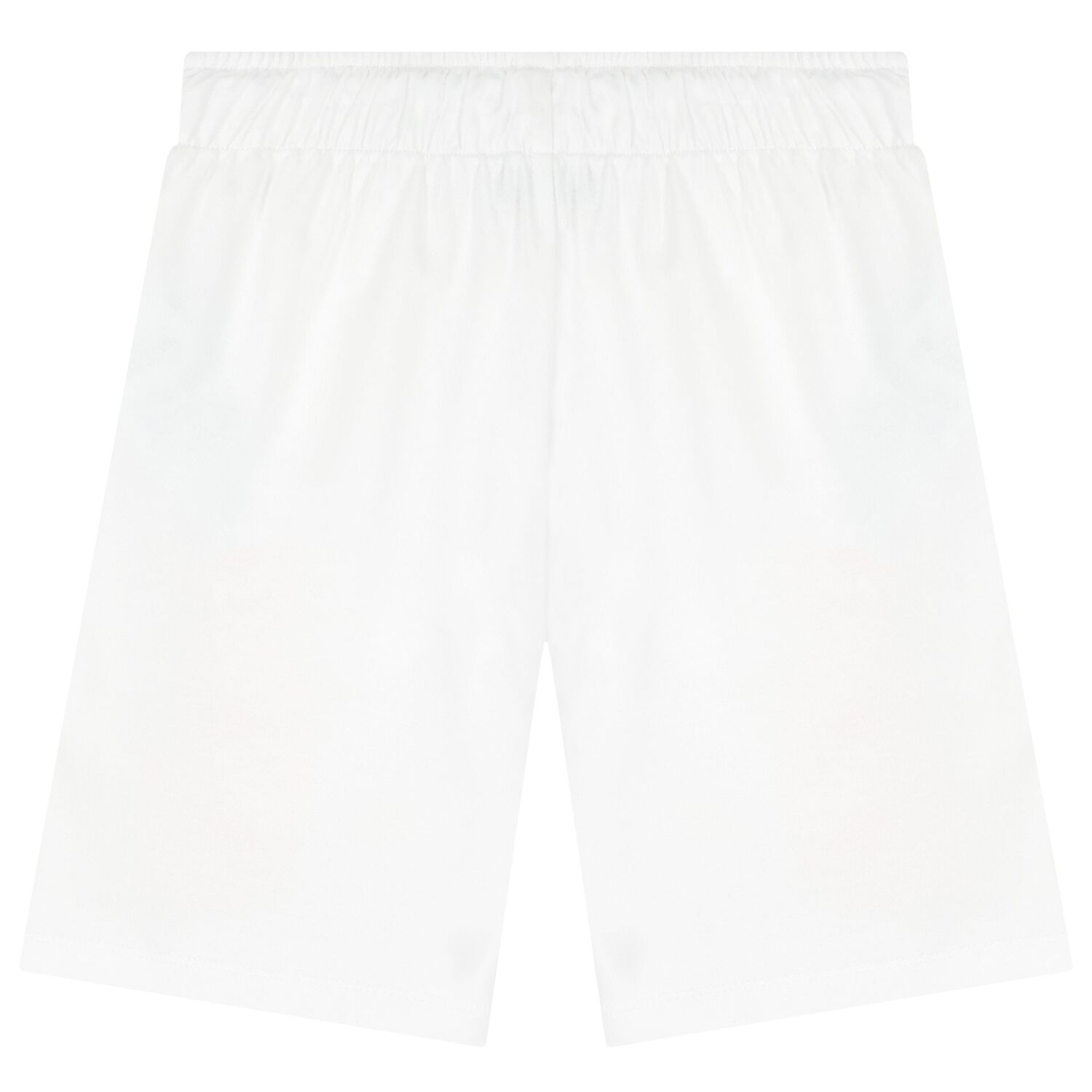 Boys Navy Blue & White Cotton Logo Shorts Set, 1, hi-res