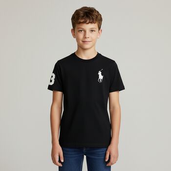 Boys Black Logo T-Shirt