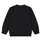 Younger Black Teddy Bear Logo Sweatshirt, 6, hi-res