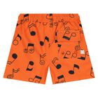 Younger Boys Music Notes Swim Shorts, 1, hi-res