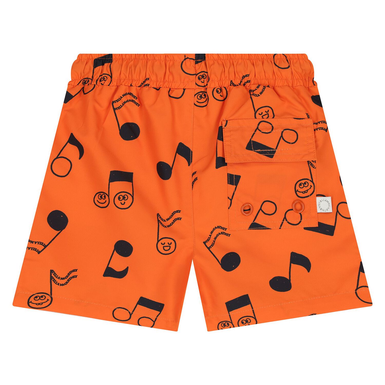 Younger Boys Music Notes Swim Shorts, 1, hi-res