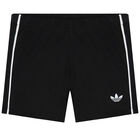 Black Logo Shorts Set, 1, hi-res