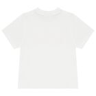 Younger Boys White & Rust Orange Shorts Set, 1, hi-res