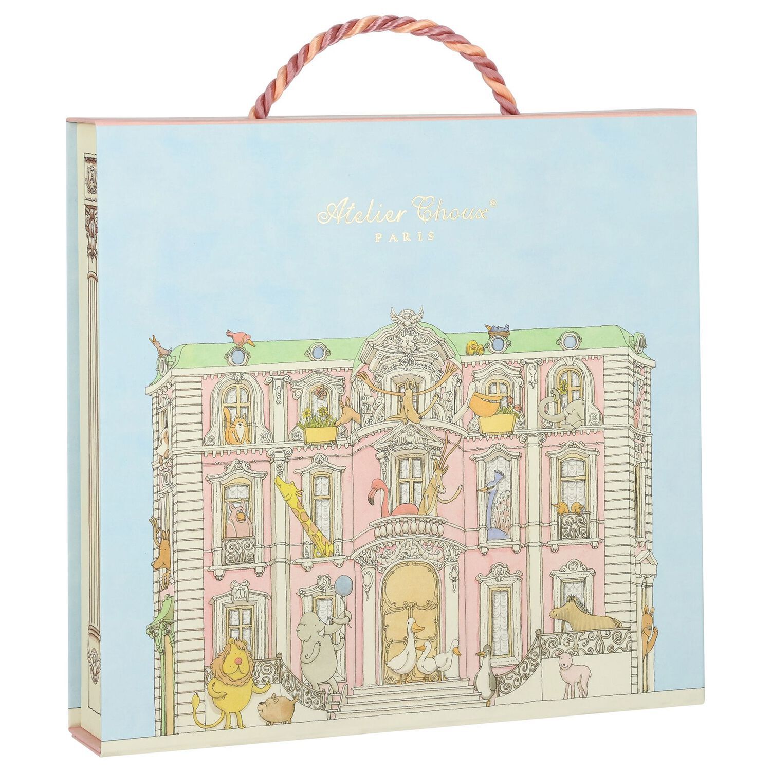 Baby Boys White & Blue Carousel Babygrow Gift Set, 2, hi-res